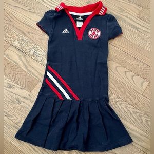 ADIDAS Boston Red Sox Toddler Dress Tee. Size 4T.
